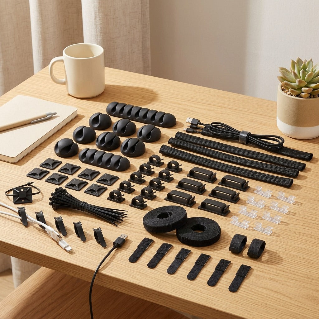 Cordkit™ Data Cable Organizer Set in a calm home setting