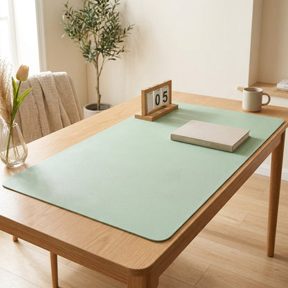 Matmellow™ PVC Rectangular Desk Mat in a calm home setting