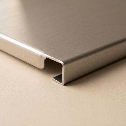 Steelchop™ Stainless Steel Cutting Board, material and detail close-up