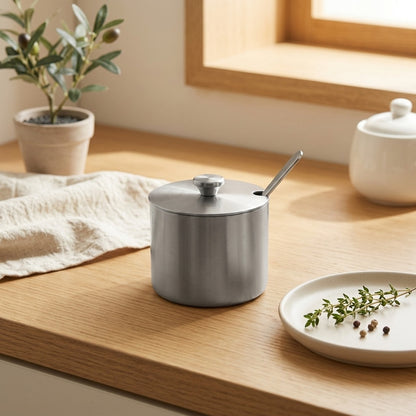 Spicesteel™ Stainless Steel Seasoning Jar in a calm home setting
