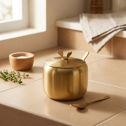 Spicesteel™ Stainless Steel Seasoning Jar, styled close view