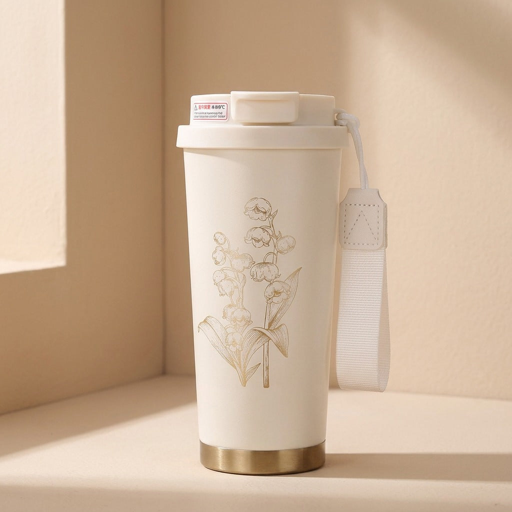 Sipsustain™ 316 Stainless Steel Straw Thermos Cup