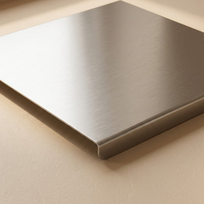 Cutguard™ Stainless Steel Cutting Board, material and detail close-up