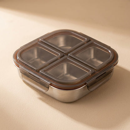 Mealseal™ 304 Stainless Steel Lunch Box, material and detail close-up