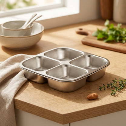 Mealseal™ 304 Stainless Steel Lunch Box, styled close view