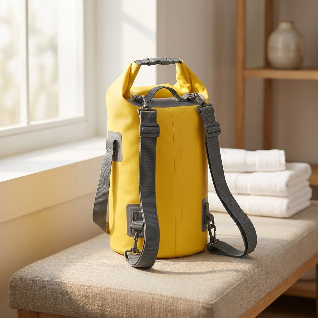 Carrydry™ PVC Waterproof Bucket Bag, styled close view
