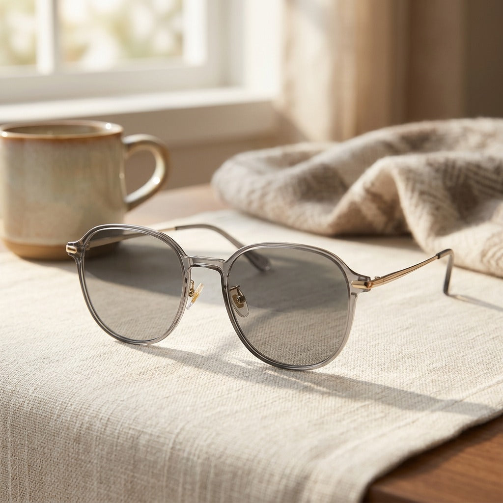 Sunlens™ Photochromic Blue Light Reading Glasses, styled close view