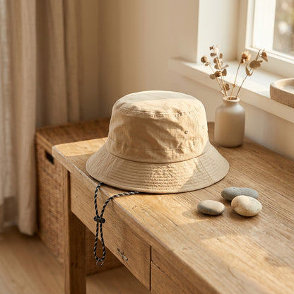 Foldry™ Foldable Quick-Drying Fisherman Hat, styled close view