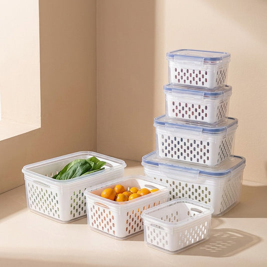 Stackseal™ Double-Layer Plastic Food Storage Box