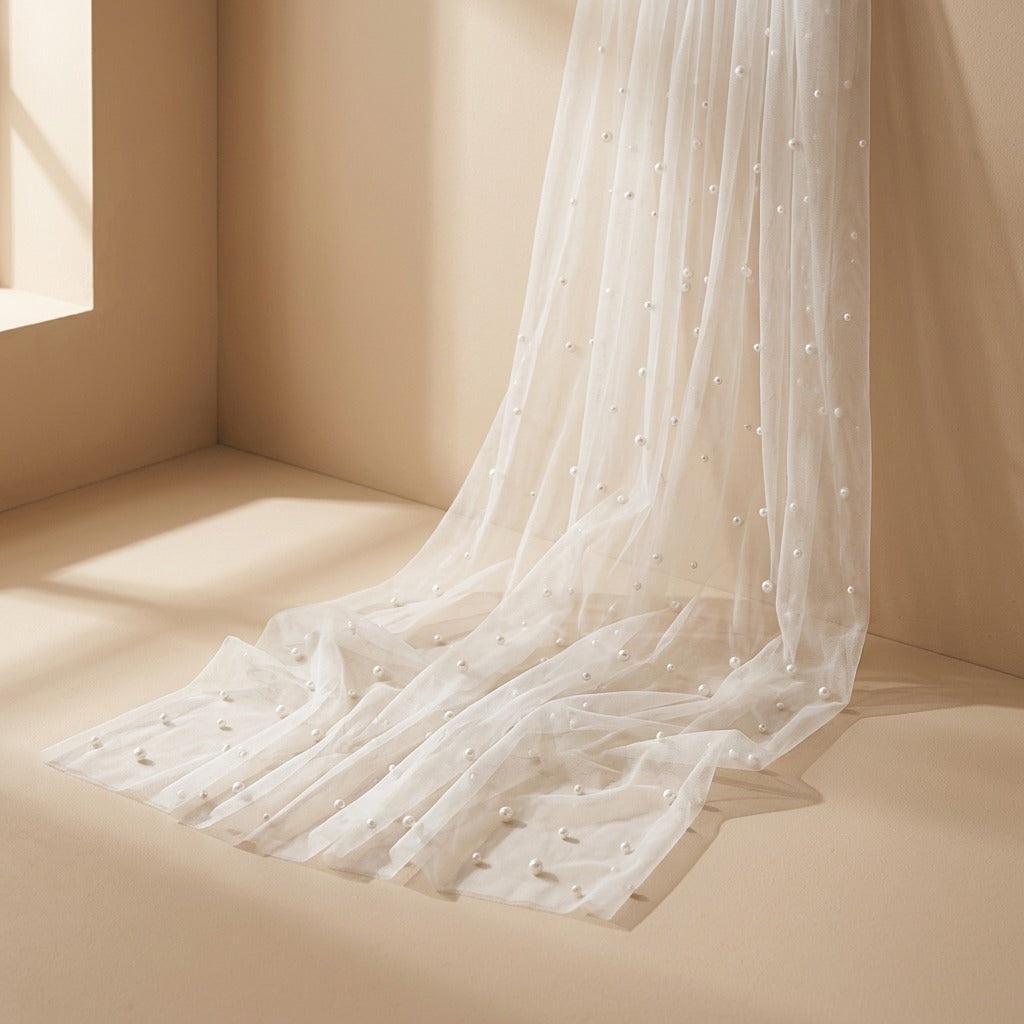 Pearlweft™ Pearl Tulle Table Runner
