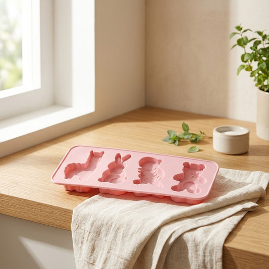 Pinkbake™ Pink Silicone Cake Mold in a calm home setting