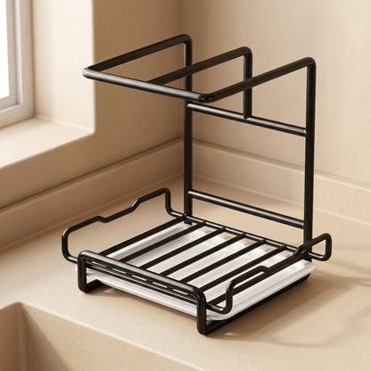 Dishdock™ Countertop Dishcloth Storage Rack, material and detail close-up