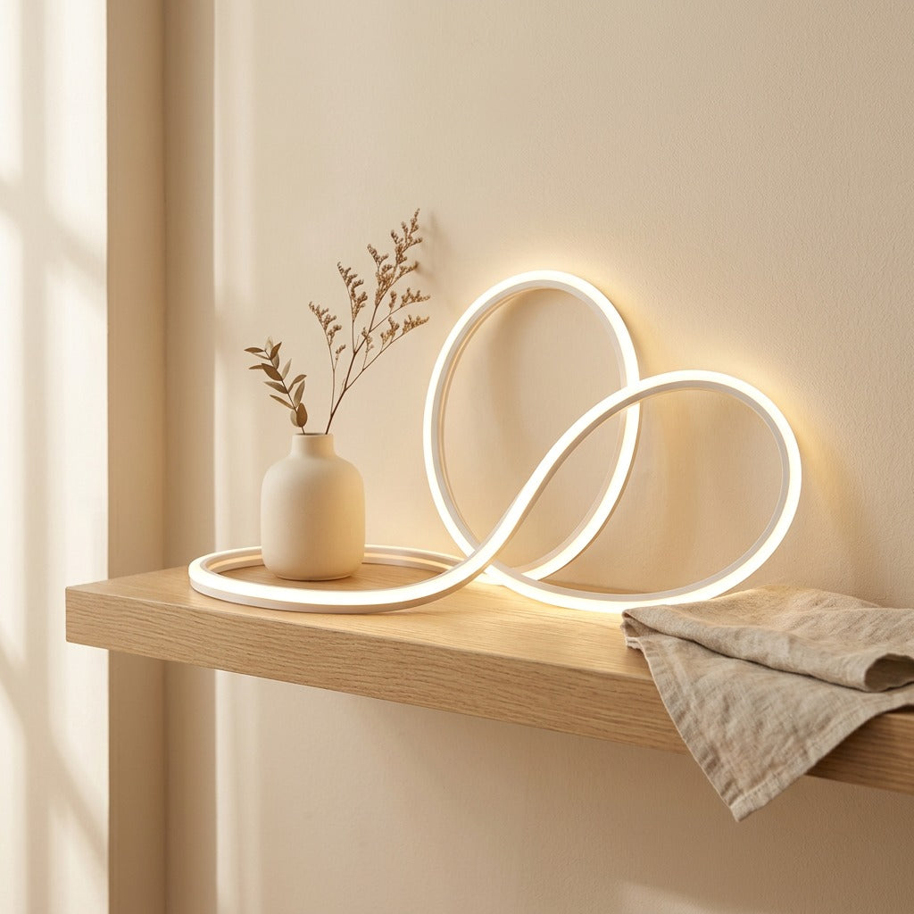 Siliflex™ 24V Silicone LED Light Strip in a calm home setting