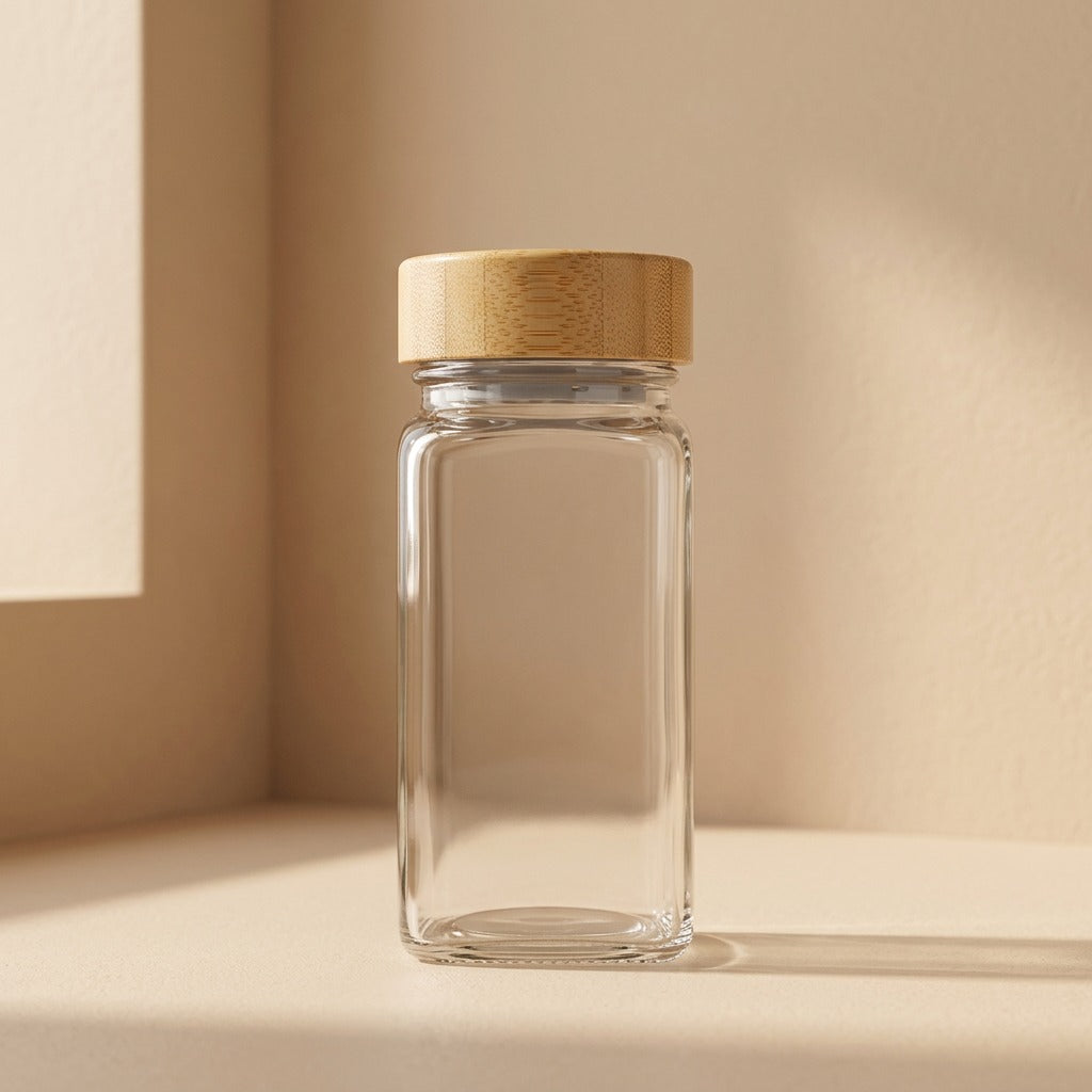 Seasonpour™ Square Glass Seasoning Bottle