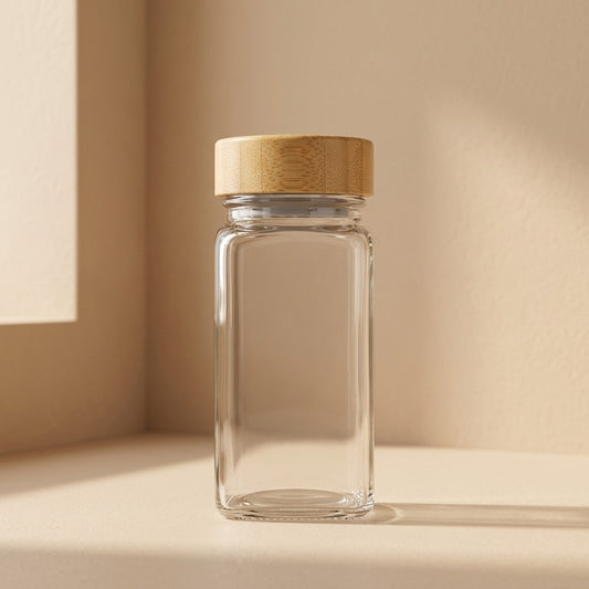 Seasonpour™ Square Glass Seasoning Bottle