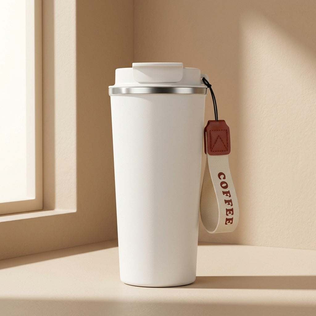 Lilypour™ Lily Of The Valley Stainless Steel Coffee Cup