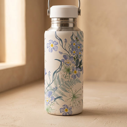 Sipshell™ 304 Stainless Steel Water Bottle, material and detail close-up