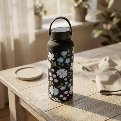 Sipshell™ 304 Stainless Steel Water Bottle, styled close view
