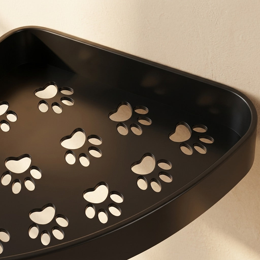Cornerest™ Plastic Corner Bathroom Storage Rack, material and detail close-up