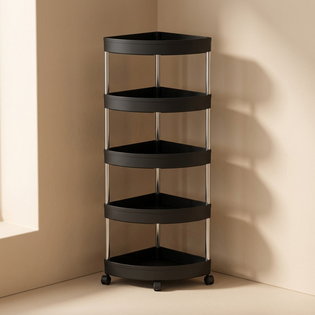 Cornerest™ Plastic Corner Bathroom Storage Rack