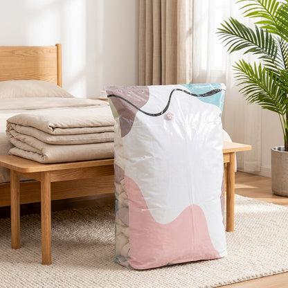 Presspack™ PET+PE Vacuum Compression Bags in a calm home setting