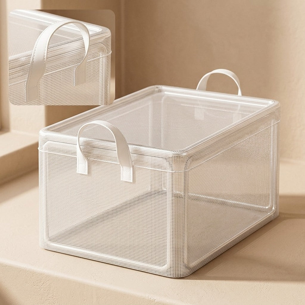 Foldcrate™ Foldable PVC Clothes Storage Box, material and detail close-up