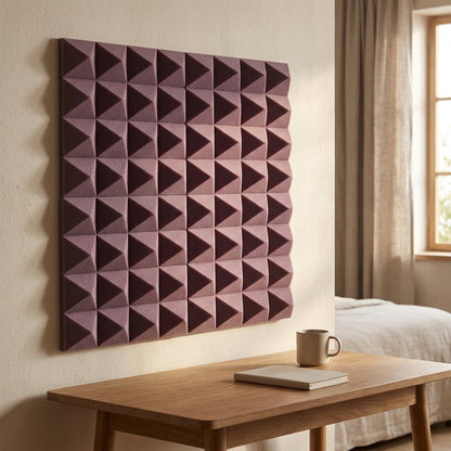 Peakmuff™ Pyramid Sound-Absorbing Foam Panels, styled close view