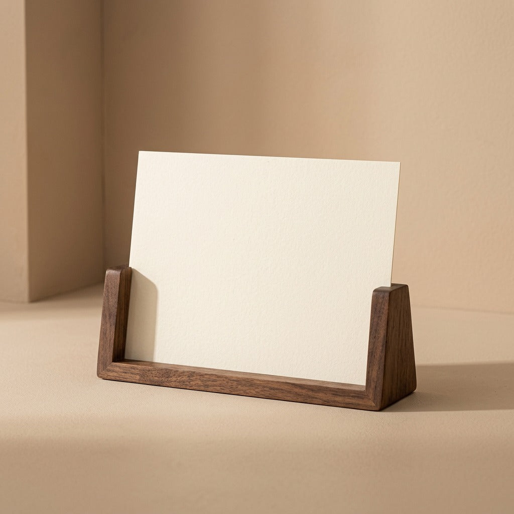Oakcradle™ U-Shaped Solid Wood Photo Frame Base