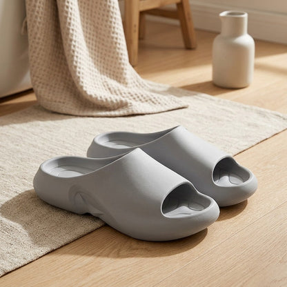Bathstep™ EVA Home Bathroom Slippers, styled close view