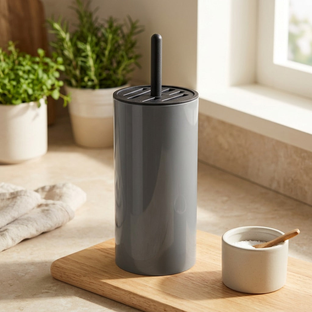 Knifestow™ ABS Kitchen Knife Holder, styled close view
