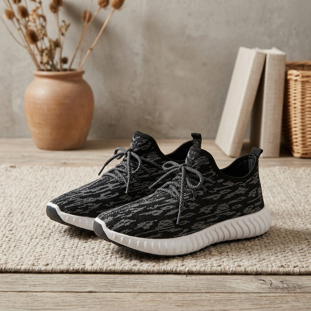 Solecanvas™ Canvas Sports Shoes With Rubber Sole, styled close view