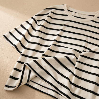 Summersoft™ Round Neck Polyester Summer Nightgown, material and detail close-up