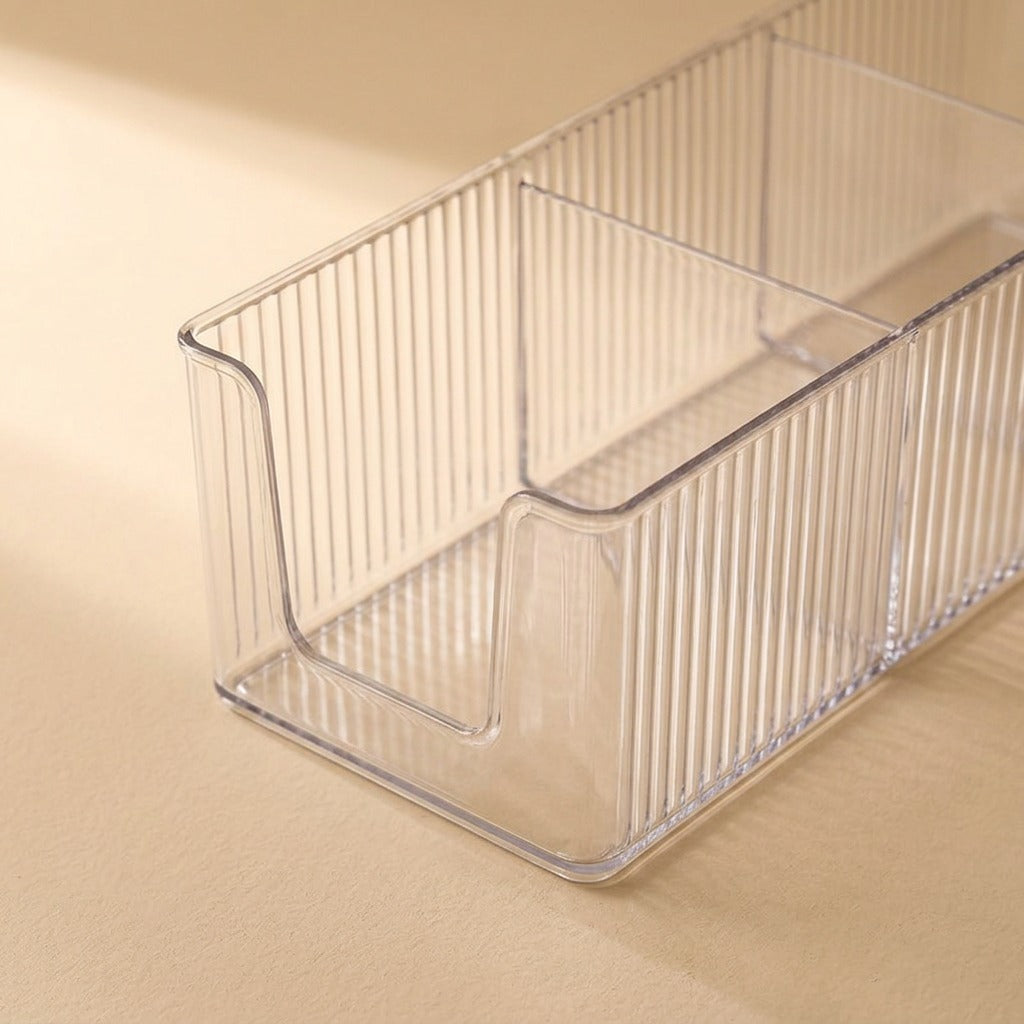 Slidewell™ Retractable Compartment Medicine Storage Box, material and detail close-up