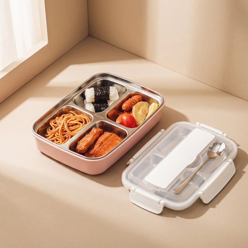 Mealgrid™ 304 Stainless Steel Compartmented Lunch Box