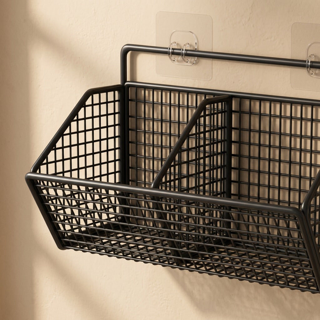Spicestep™ Carbon Steel Kitchen Spice Rack, material and detail close-up