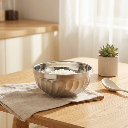 Ricenest™ Stainless Steel Rice Bowl in a calm home setting