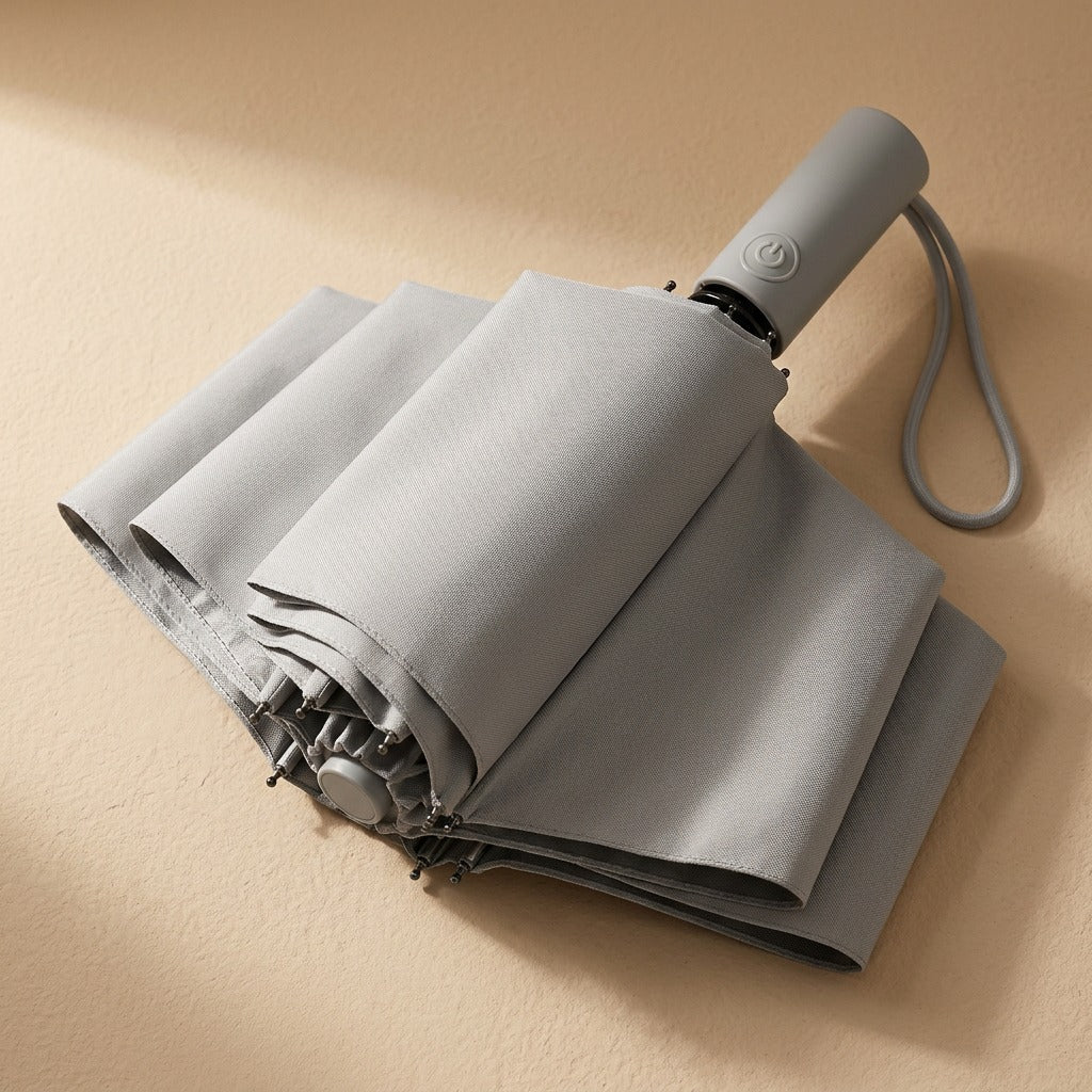 Sunshower™ Folding Umbrella for Sun and Rain, material and detail close-up