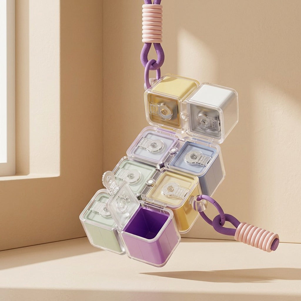 Dosecube™ 8-Compartment Rubik's Cube Pill Box
