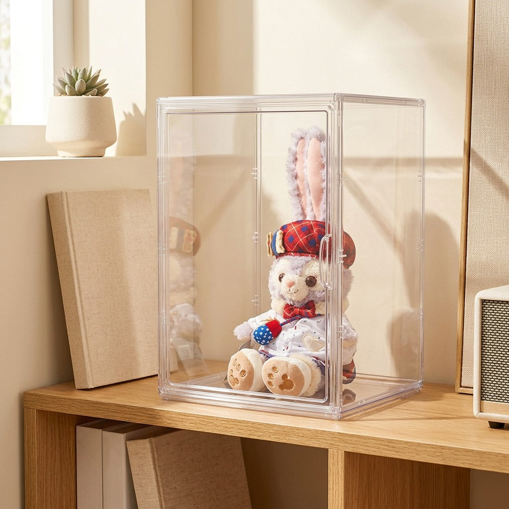 Peekcase™ Transparent Blind Box Storage Box in a calm home setting