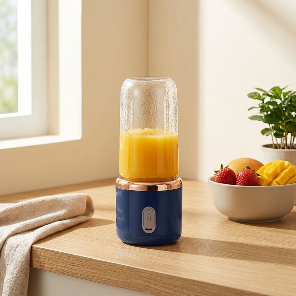Juicejet™ Portable Rechargeable Juice Cup in a calm home setting