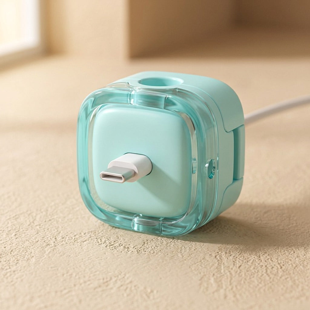 Clipmag™ Adhesive Magnetic Cable Organizer Clip, material and detail close-up
