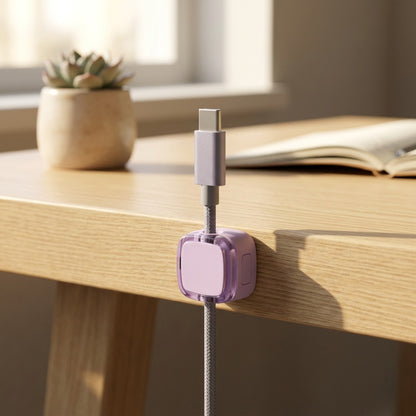 Clipmag™ Adhesive Magnetic Cable Organizer Clip, styled close view