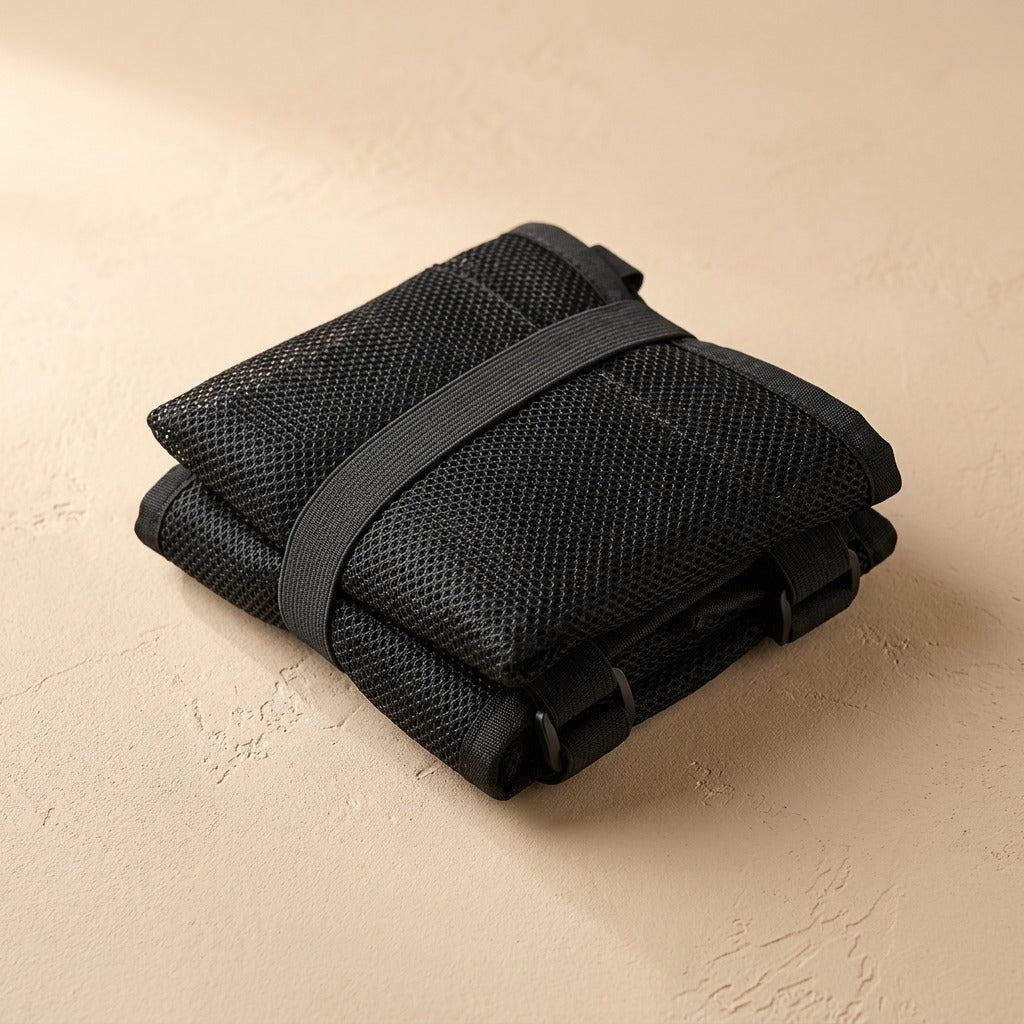 Meshperch™ Mesh Under-Desk Power Strip Storage Net, material and detail close-up