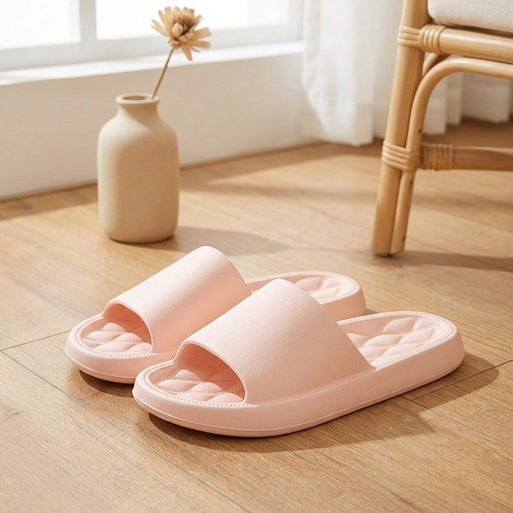 Homedrift™ EVA Home Use Sandals, styled close view