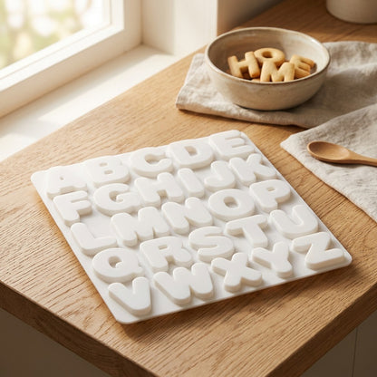 Letterloaf™ Silicone Letter Cake Mold, styled close view