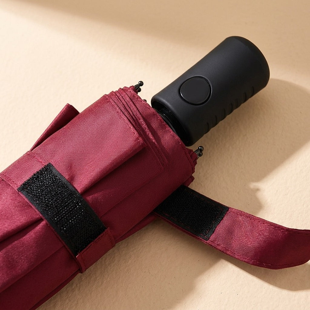 Rainseal™ Vinyl-Coated Folding Umbrella, material and detail close-up