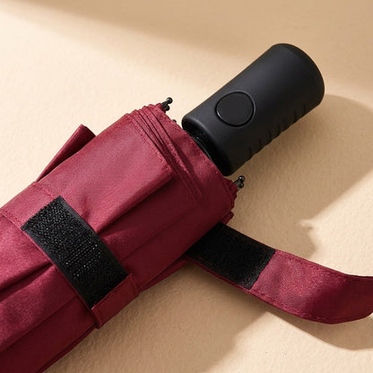 Rainseal™ Vinyl-Coated Folding Umbrella, material and detail close-up