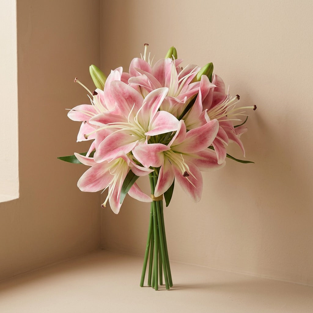 Lilyglow™ 6-Head Artificial Lily Bouquet
