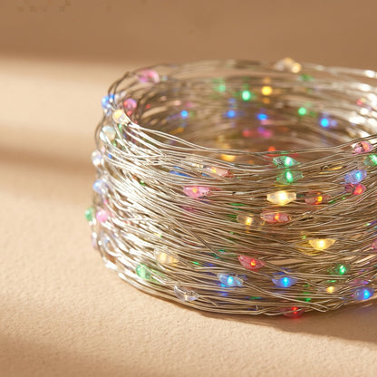 Raytwine™ Solar Alloy Wire String Lights, material and detail close-up