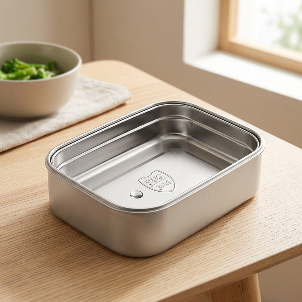 Mealbox™ 304 Stainless Steel Lunch Box, styled close view
